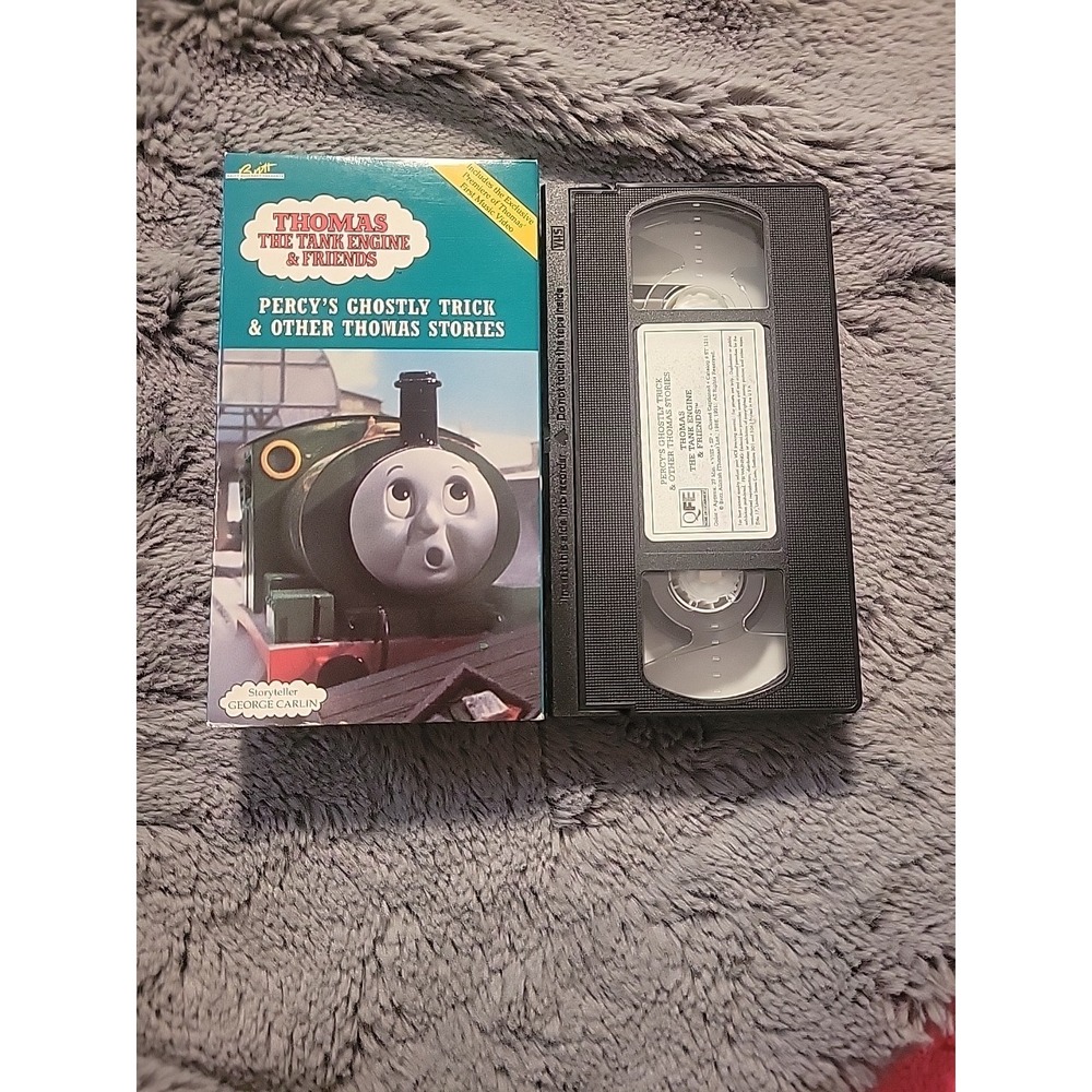 Thomas The Tank Engine Friends Percys Ghostly Trick VHS Tape George Carlin Train
